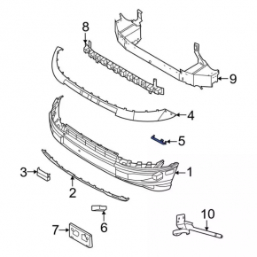 Front Bumper Mount Right Ford Bronco Sport 21-25