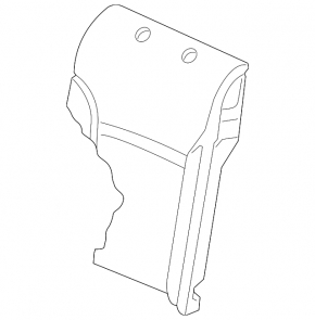 Rear seat back trim, 2nd row, left, VW Jetta 22-26, black leather
