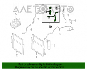 Mercedes W221 air conditioner compressor-heater tube
