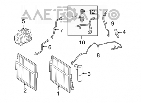 Mercedes W221 air conditioner compressor-heater tube