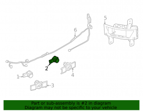 Mitsubishi Outlander 22-25 Rear Bumper Parking Sensor