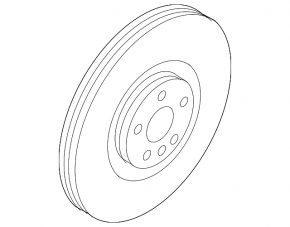 Brake disc rear left Volvo V90 17-22 usa 302/12mm