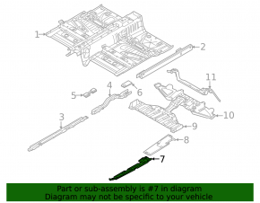 Front right underbody protection for Volvo C40 22-24