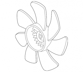 Cooling Fan Impeller Right Honda CRV 12-16