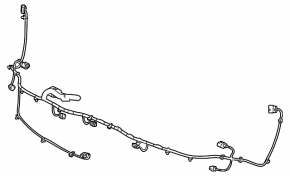 Chevrolet Bolt EUV 22-23 rear bumper wiring for parking sensors, lights and BSM