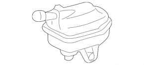 Small brake master cylinder reservoir for Lexus RX300 RX330 RX350 04-09