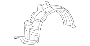 Front left fender liner Lexus RX300 RX330 RX350 RX400h 04-09