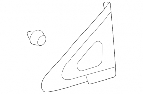 Triangle corner of the wing front right Lexus RX350 RX450h 16-22 OEM
