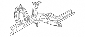 Front left quarter Kia Niro 17-22 HEV