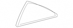 Lexus Hs250h 10-12 rear left triangle door glass