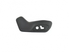 Left side driver's seat trim for a Jeep Compass 17-25, black, electrically powered, scratches, worn, dented mount