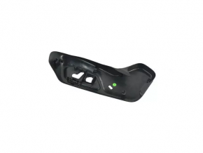 Left side driver's seat trim for a Jeep Compass 17-25, black, electrically powered, scratches, worn, dented mount
