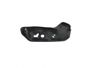 Left side driver's seat trim for a Jeep Compass 17-25, black, electrically powered, scratches, worn, dented mount