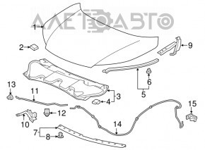 Hood Lock Honda CRV 12-16