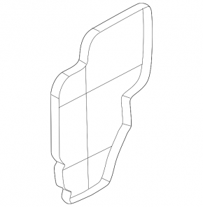Rear bumper seal left Nissan Rogue 21-23