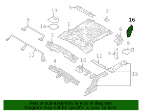 Rear bumper seal left Nissan Rogue 21-23