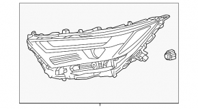 Front left headlight Toyota RAV4 Prime 22-24 LED