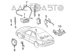 Lexus IS 14-24 front left door speaker