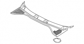 Windscreen wiper grille plastic Audi A3 22-26