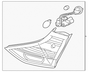 Light inside trunk door right Hyundai Ioniq 17-22 halogen