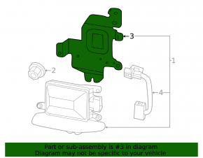 BSM Blind Spot Sensor Bracket Left Kia Sorento 16-20