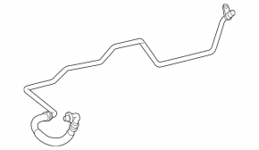 Gearbox cooling pipe Mercedes W213 E 300 17-19 2.0T RWD outlet