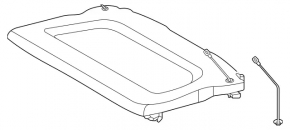 Mercedes H247 GLA 20-26 black trunk shelf