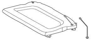 Mercedes H247 GLA 20-26 black trunk shelf