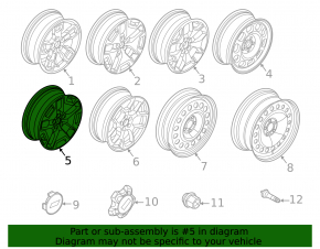 Wheel disk R18 Ford Bronco Sport 21-25 type 1