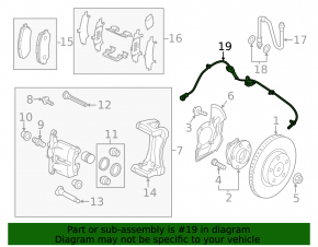 Front left ABS sensor Mazda CX-50 23-25