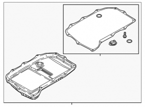 Automatic transmission pan for Audi Q7 16-26 2.0T