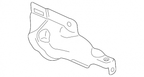 Lower exhaust manifold guard for BMW 3 G20 19-25 2.0T
