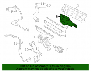 Lower exhaust manifold guard for BMW 3 G20 19-25 2.0T