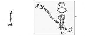 Fuel level sensor BMW X5 F15 14-18 N55, N20