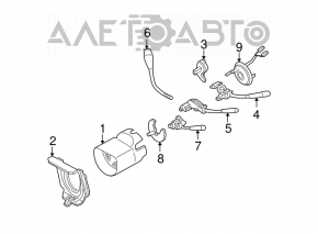 Mercedes W211 steering column surround, beige