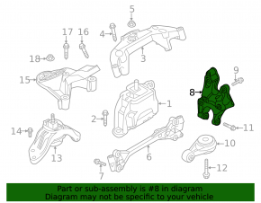 Engine Bracket Rear Mini Cooper Countryman R60 10-16