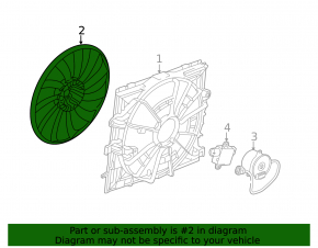 Cadillac CTS 14- Cooling Fan Impeller