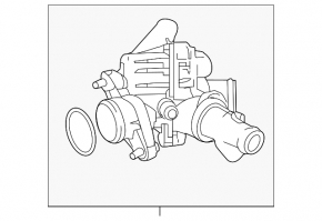 Thermostat housing Mercedes GLA 14-20