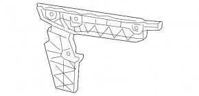 Rear bumper mount, right wing, Audi A6 C8 19-25