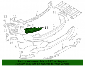 Rear bumper mount, right inner, BMW iX 21-25 with sport trim, bumper cover & components