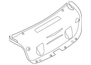 Trunk lid trim BMW 3 F30 4d 12-18 black