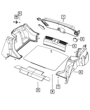 Arch trim left Dodge Dart 13-16
