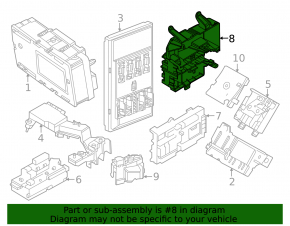 Bracket fuse box trunk BMW 3 G20 19-