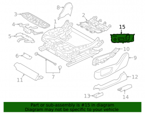 Driver's seat control BMW X7 G07 19-25 Sport