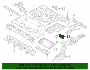 Mudguard on the rear right sill of Nissan Murano 25-26 has tears