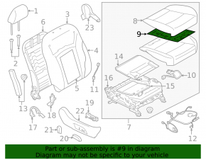 Heated driver's seat for Subaru Outback 2015-2017 (part 2)