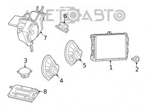 Jeep Cherokee KL 19-20 Audio Amplifier