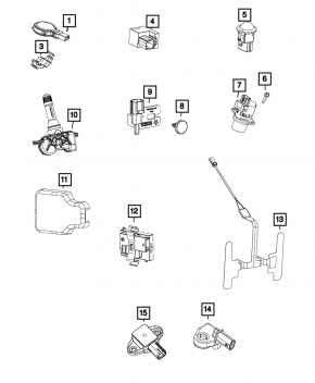 Dodge Dart 13-16 Tire Pressure Sensor