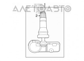 Dodge Dart 13-16 Tire Pressure Sensor