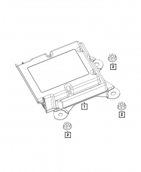 Module srs airbag computer airbags Chrysler Pacifica 19-20